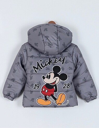 4 Yaş Beden Mickey mouse baskılı çoçuk mont. 1-2, 3-4, 4-5 yaş mevcut