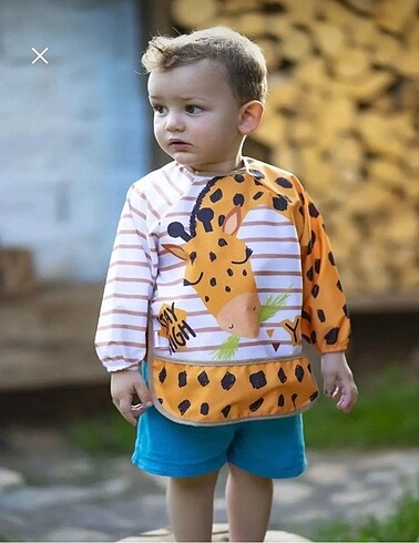 Safari desenli bebek mama önlüğü - Görsel 2