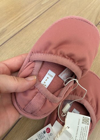 Zara Home Kız Çocuk Pembe Elastik Sıcak Ev Terliği