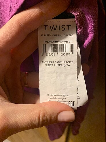 36 Beden Twist Elbise