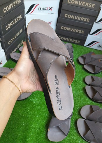 Erkek Kahverengi Tokalı Terlik - Görsel 2