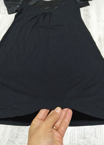 Diğer Siyah V Yaka Midi Gotik Elbise