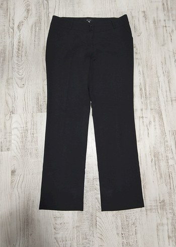 xl Beden Kadın Siyah Kumaş Pantolon, Regular fit