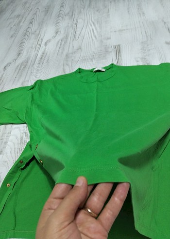 universal Beden Yeşil Kısa Kollu Kadın tşört
