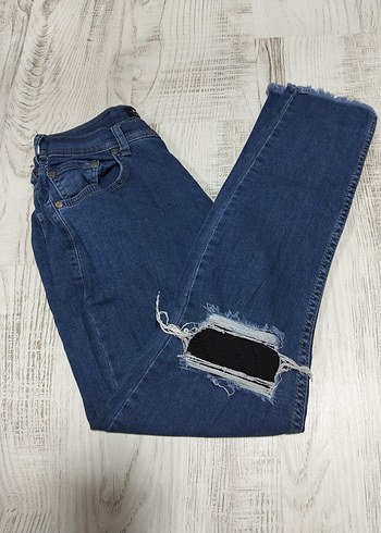 Kadın Lacivert Kot Pantolon - Regular Fit