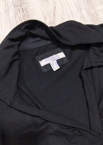 Siyah V Yaka Midi Kadın Elbise - Görsel 7