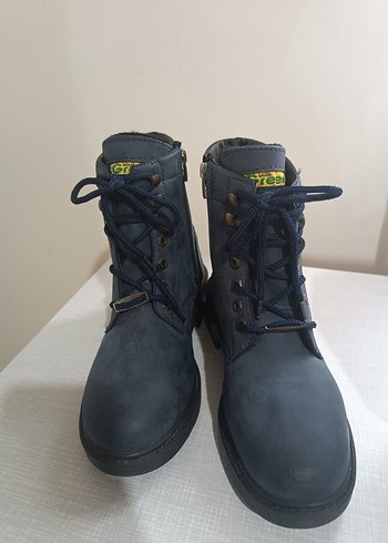 Mavi Süet Erkek Biker Botları - Görsel 5