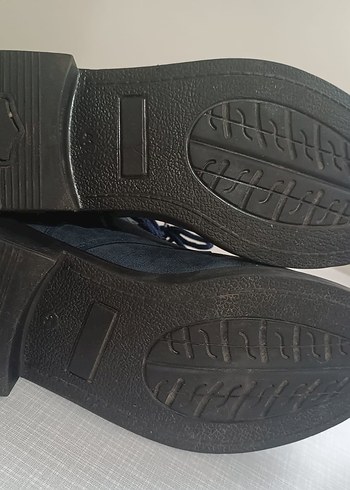 Mavi Süet Erkek Biker Botları - Görsel 8