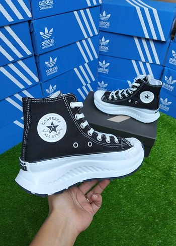 37 Beden siyah Renk Siyah Converse Wedge Topuklu Kadın Spor Ayakkabı