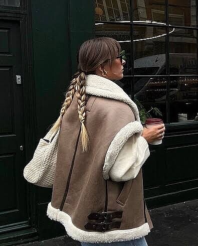 Zara tüylü yelek