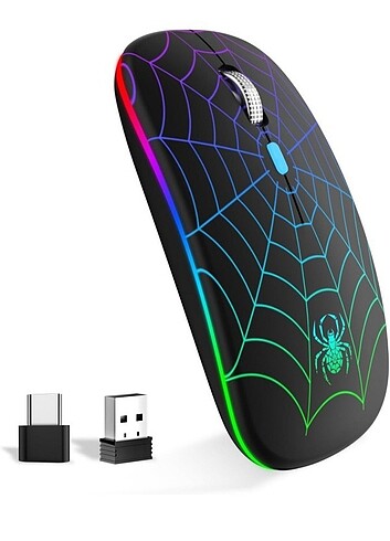 Kablosuz wireless renk değiştiren mouse. 2 ADET