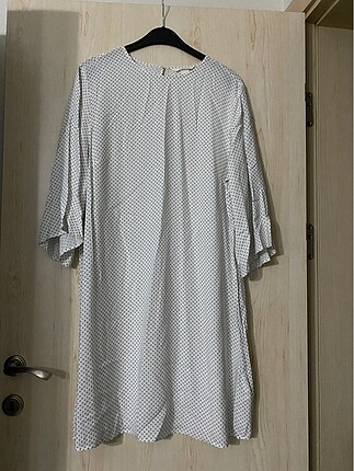 H&M beyaz desenli tunik