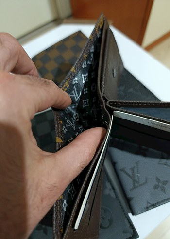 Modern Klasik Siyah Desenli Erkek Cüzdanları - Görsel 4