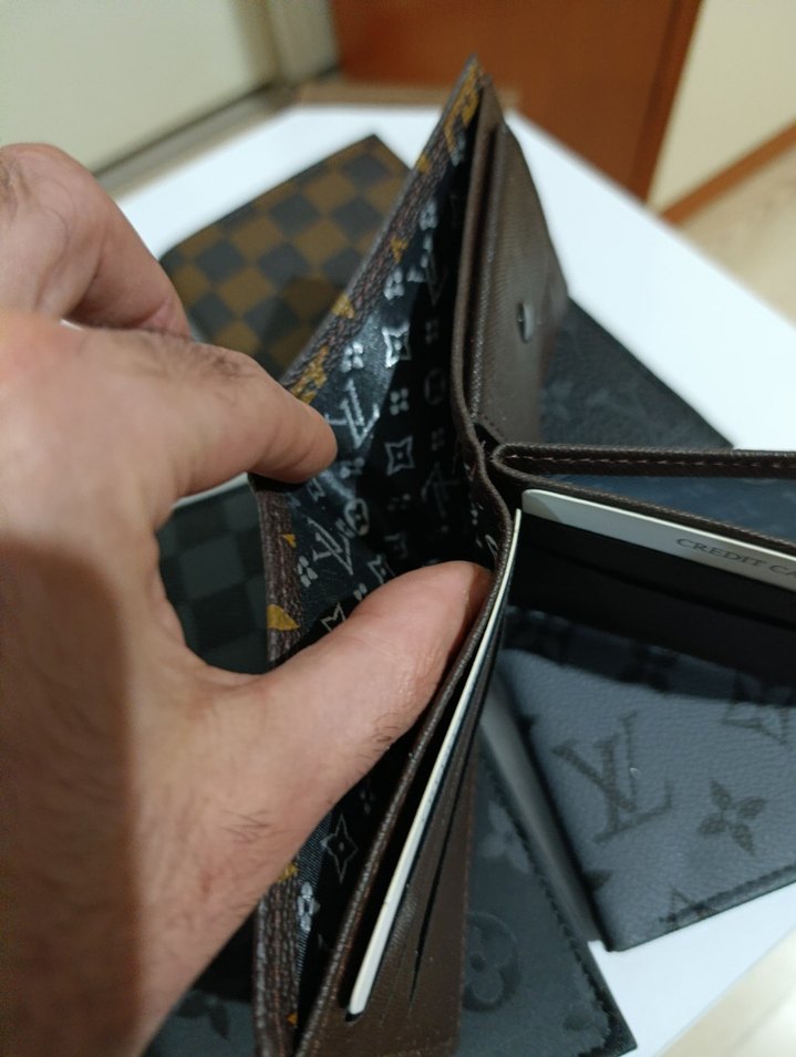 Modern Klasik Siyah Desenli Erkek Cüzdanları - Görsel 4