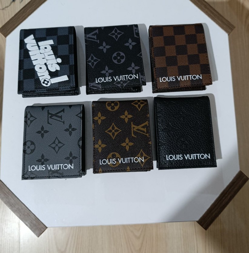 Parisli Sokak Stili Siyah Desenli Erkek Cüzdan - Görsel 2