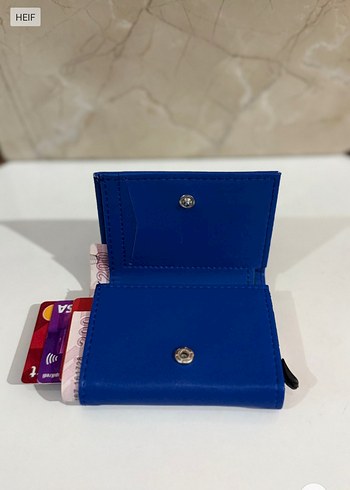 Minimalist Mavi Erkek Cüzdanı - Görsel 2