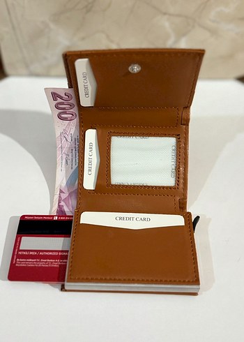 BOSS Kahverengi Deri Erkek Cüzdanı - Görsel 3