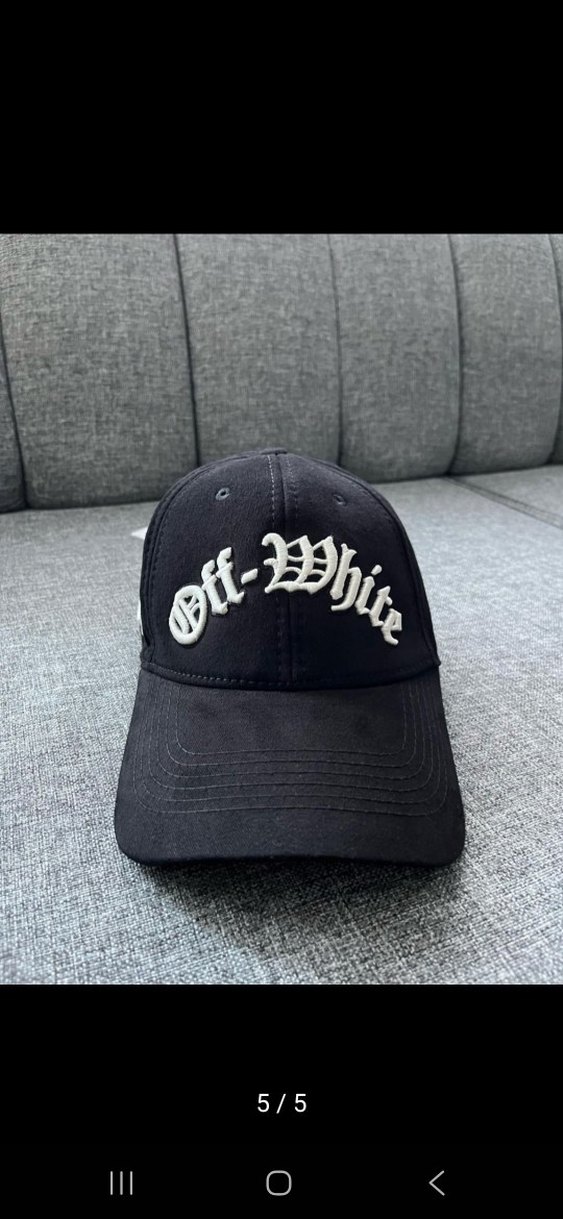 Siyah Spor Tarzı Kadın Şapka Off White - Görsel 3