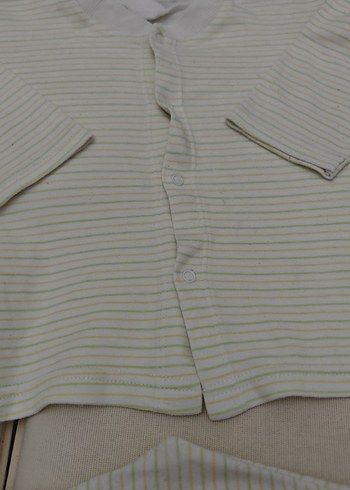 Bebek Erkek Hastane Kıyafeti, Pamuklu, Düğmeli - Görsel 3