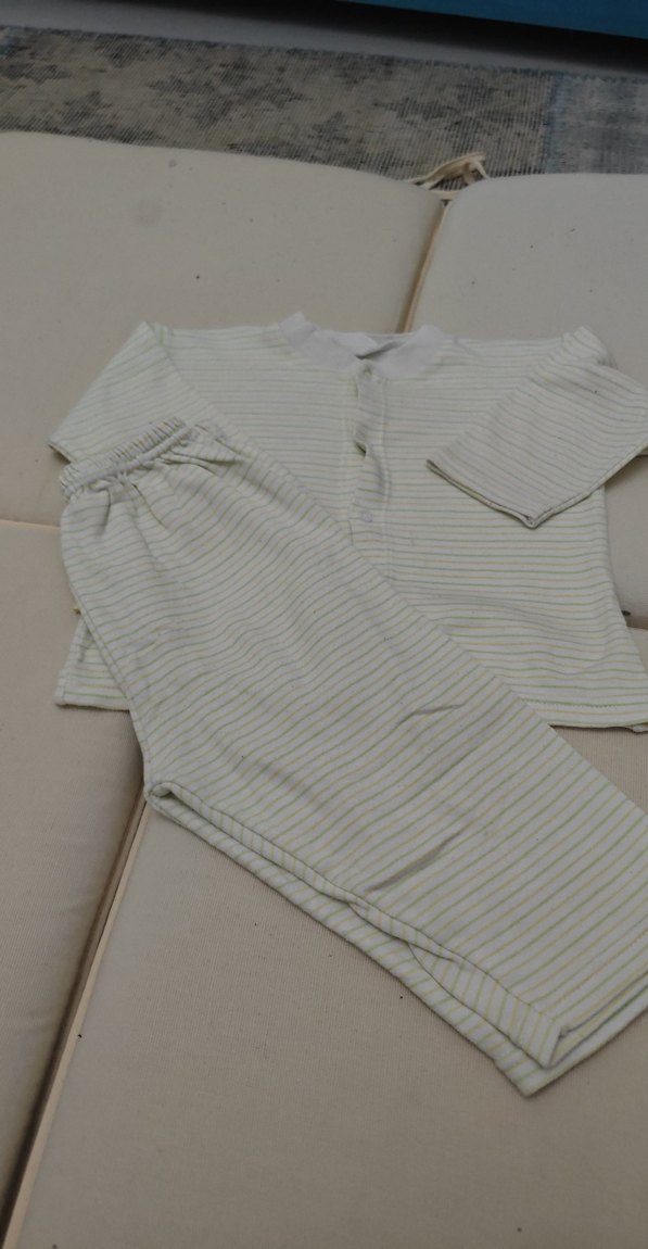 Bebek Erkek Hastane Kıyafeti, Pamuklu, Düğmeli - Görsel 4