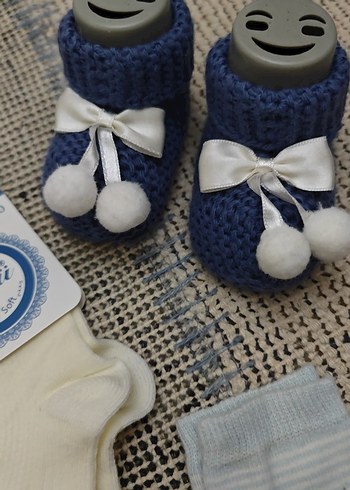 Beyaz ve Gri Erkek Çorap Seti - Görsel 4