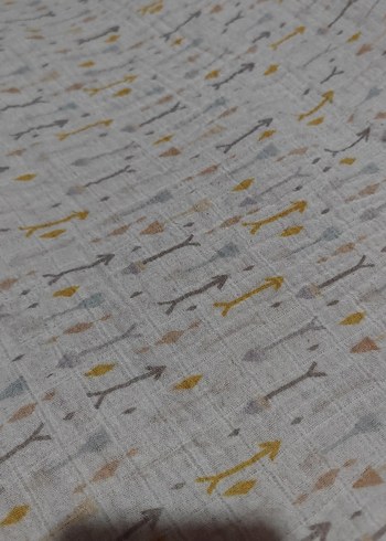 Gri Desenli Beyaz Müslim Bebek Battaniyesi mujo baby - Görsel 4