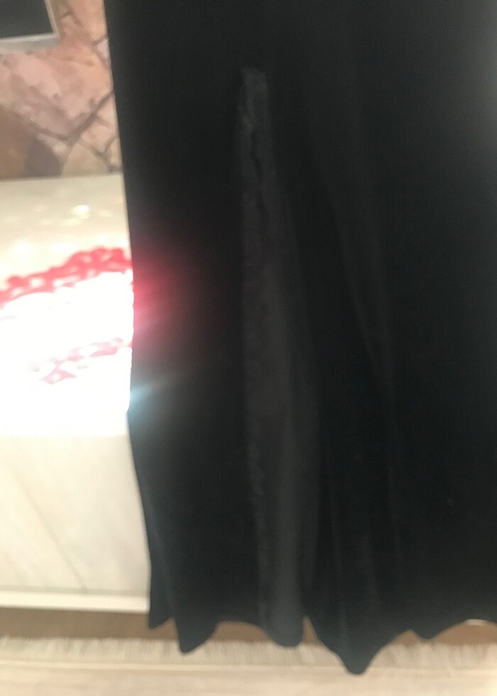 Kadife uzun abiye - Görsel 2