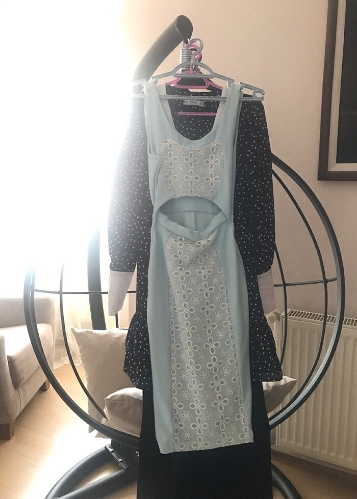 Bebe Mavi kalem elbise - Görsel 3