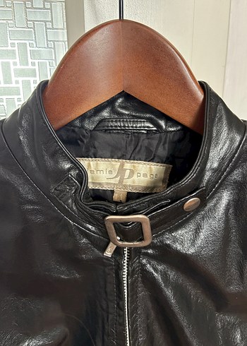 s Beden Vintage %100 buffalo deri ceket