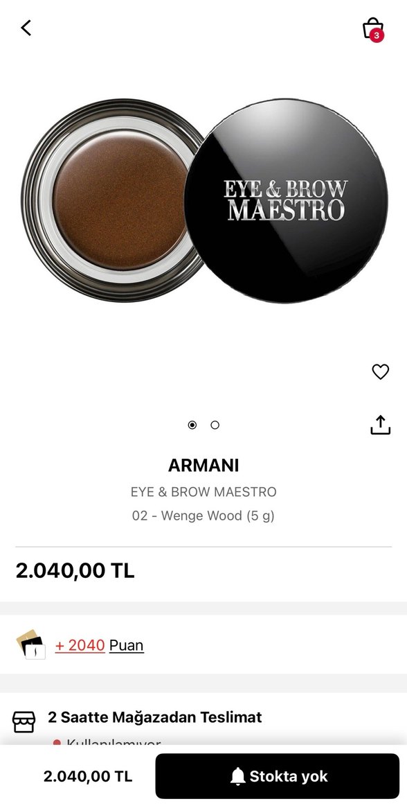 Armani Eye&Brow Maestro ve clarins far - Görsel 5
