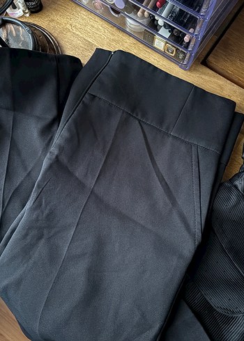 Siyah slim kumaş pantolon - Görsel 3