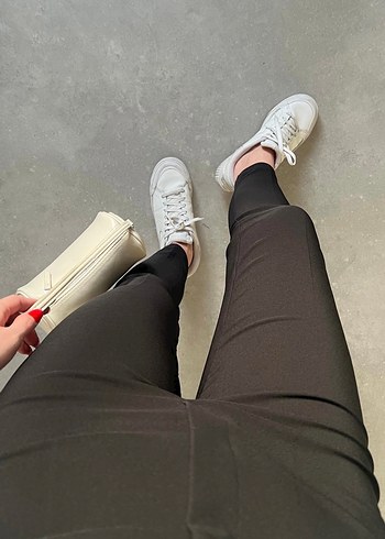 Siyah slim kumaş pantolon - Görsel 2