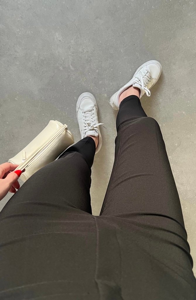 Siyah slim kumaş pantolon - Görsel 2