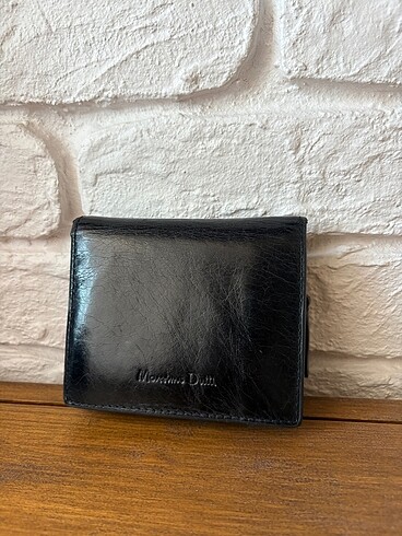 Massimo dutti 0 sığır derisi siyah cüzdan