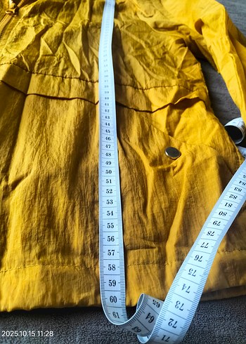 Sarı Kadın Midi yağmurluk Ceket - Görsel 5