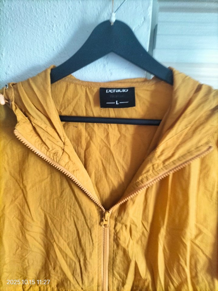 Sarı Kadın Midi yağmurluk Ceket - Görsel 2