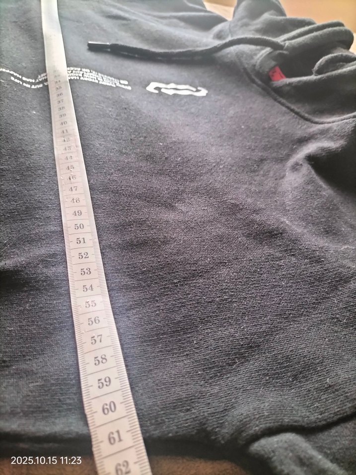 erkek Siyah Baskılı Kapüşonlu Sweatshirt - Görsel 4