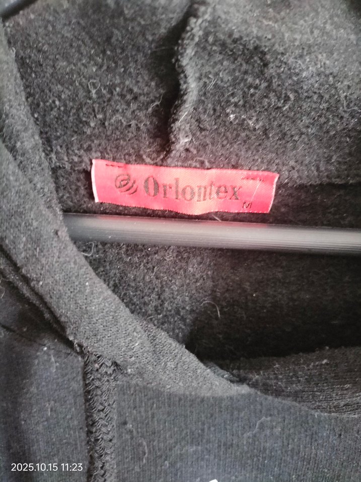 erkek Siyah Baskılı Kapüşonlu Sweatshirt - Görsel 2