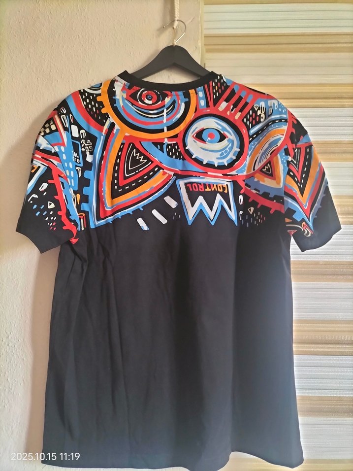 Renkli Baskılı Erkek Tişört Kısa Kollu - Görsel 2