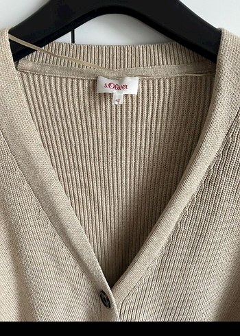 Bej Örgü Salaş Midi Hırka - Görsel 3