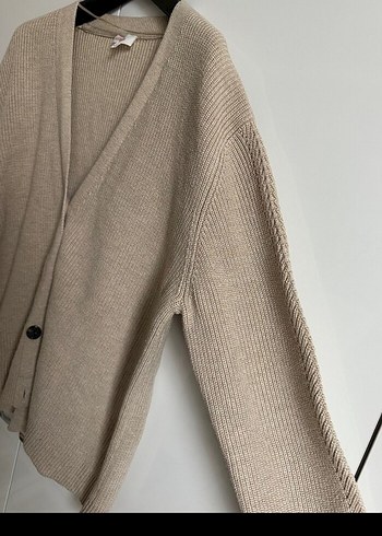 Bej Örgü Salaş Midi Hırka - Görsel 2