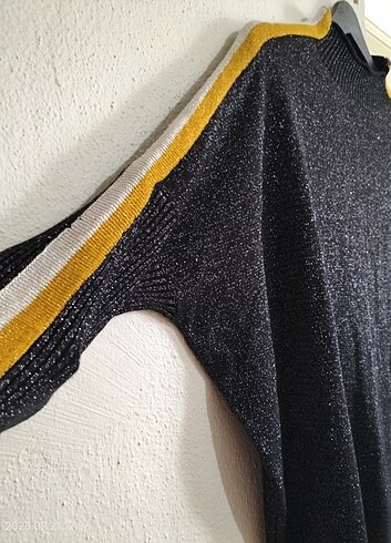 Şık simli bluz - Görsel 3