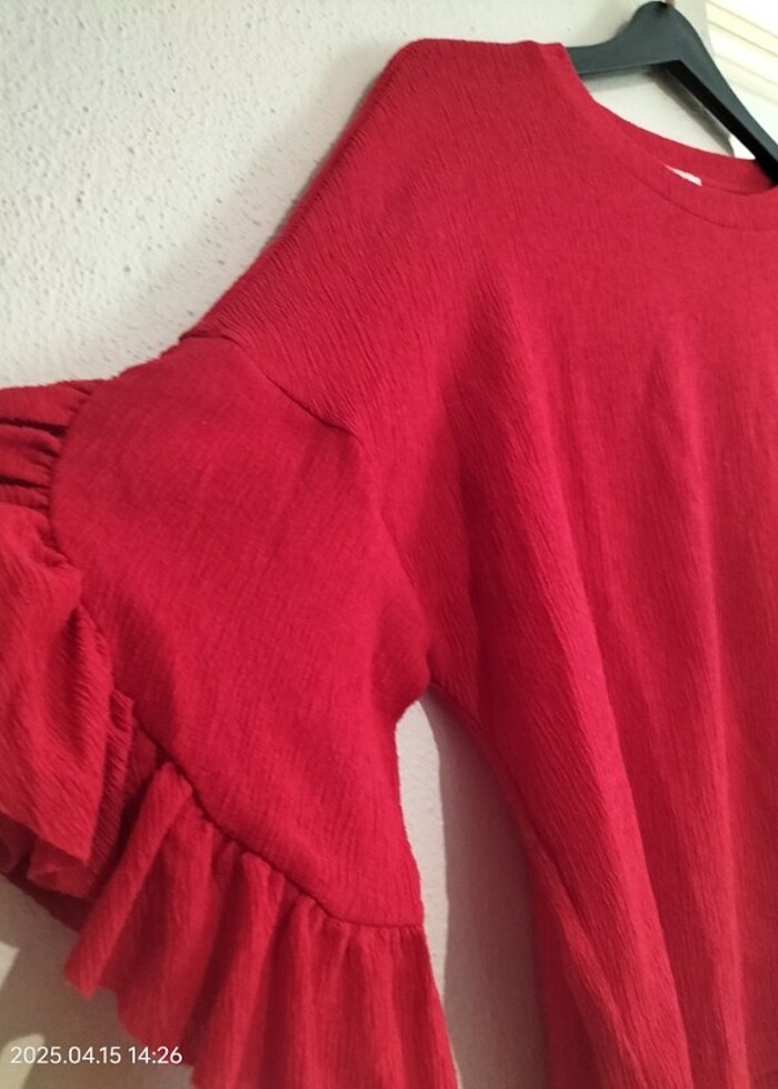 Kırmızı bluz  - Görsel 4