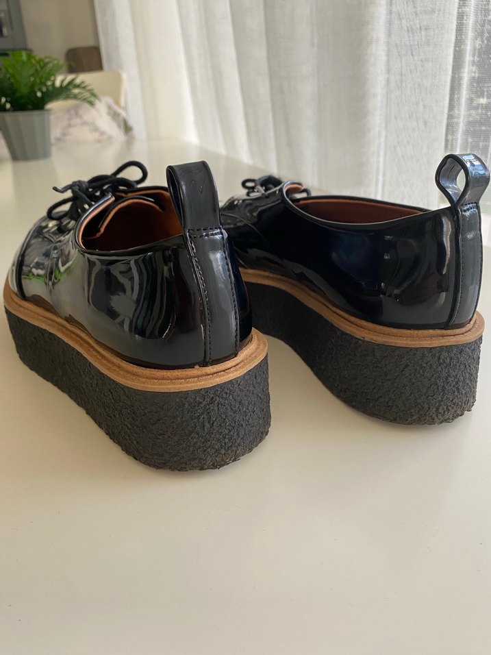 Zara Trafaluc Creeper Platform Oxford - Görsel 5