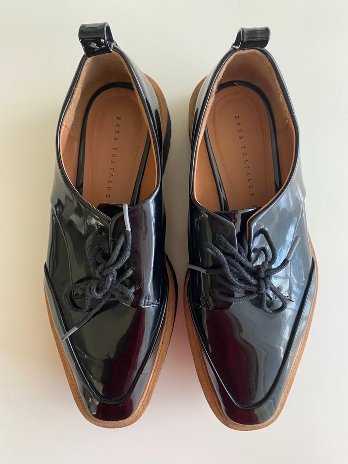 Zara Trafaluc Creeper Platform Oxford - Görsel 3