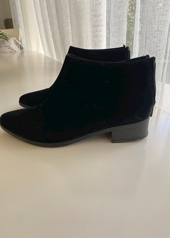 Siyah Süet Kadın Bot & Bootie 1 kere giyilmiştir yeni gibi - Görsel 3