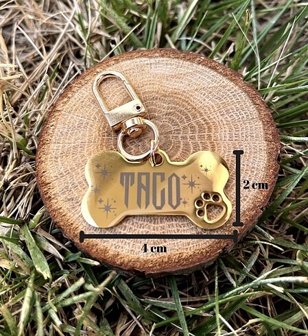 Kişiselleştirilebilir İsimli Kedi Köpek Künyesi - Görsel 2