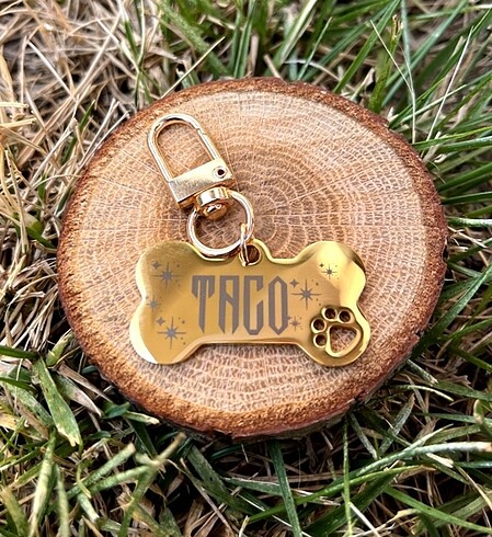 Kişiselleştirilebilir İsimli Kedi Köpek Künyesi