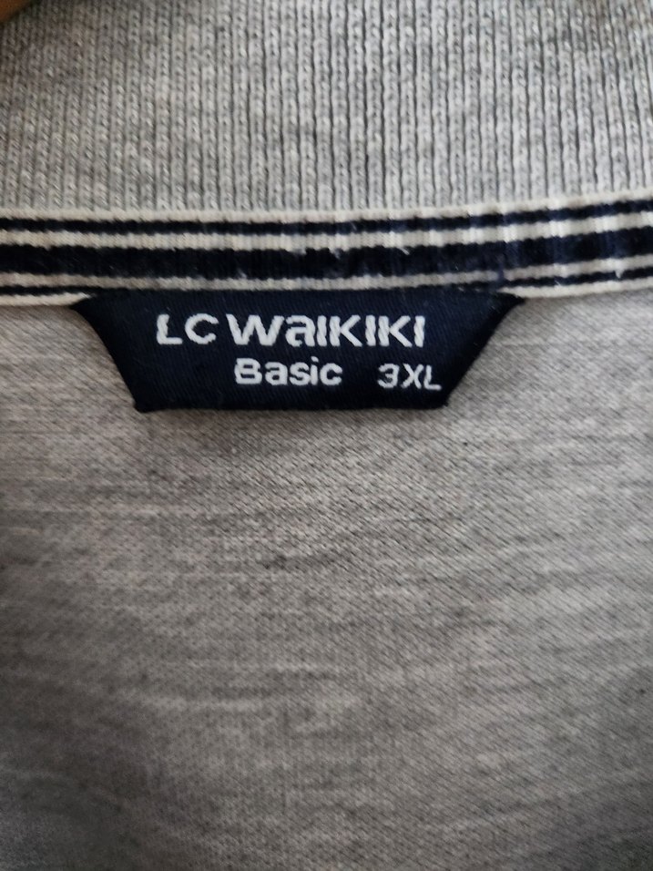 Gri Kısa Kollu Polo Tişört - Görsel 5