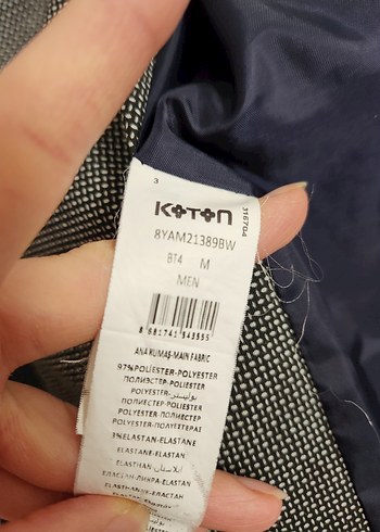 Koton Süet Erkek Ceket - Görsel 7